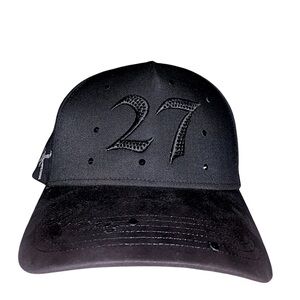 Black Baseball Cap with 27 Embroidery